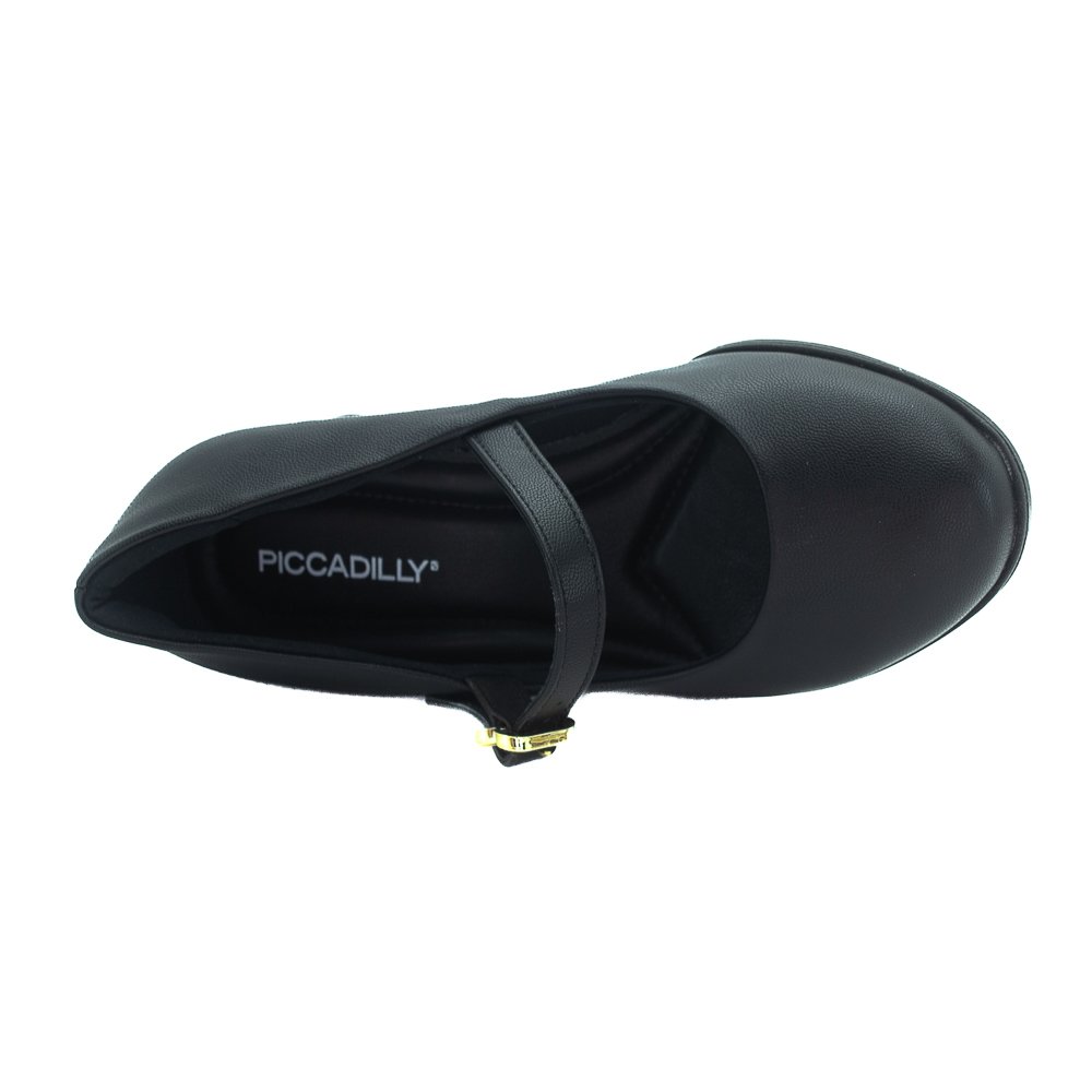 Sapato Feminino Piccadilly 654063-5 - Preto Preto 5