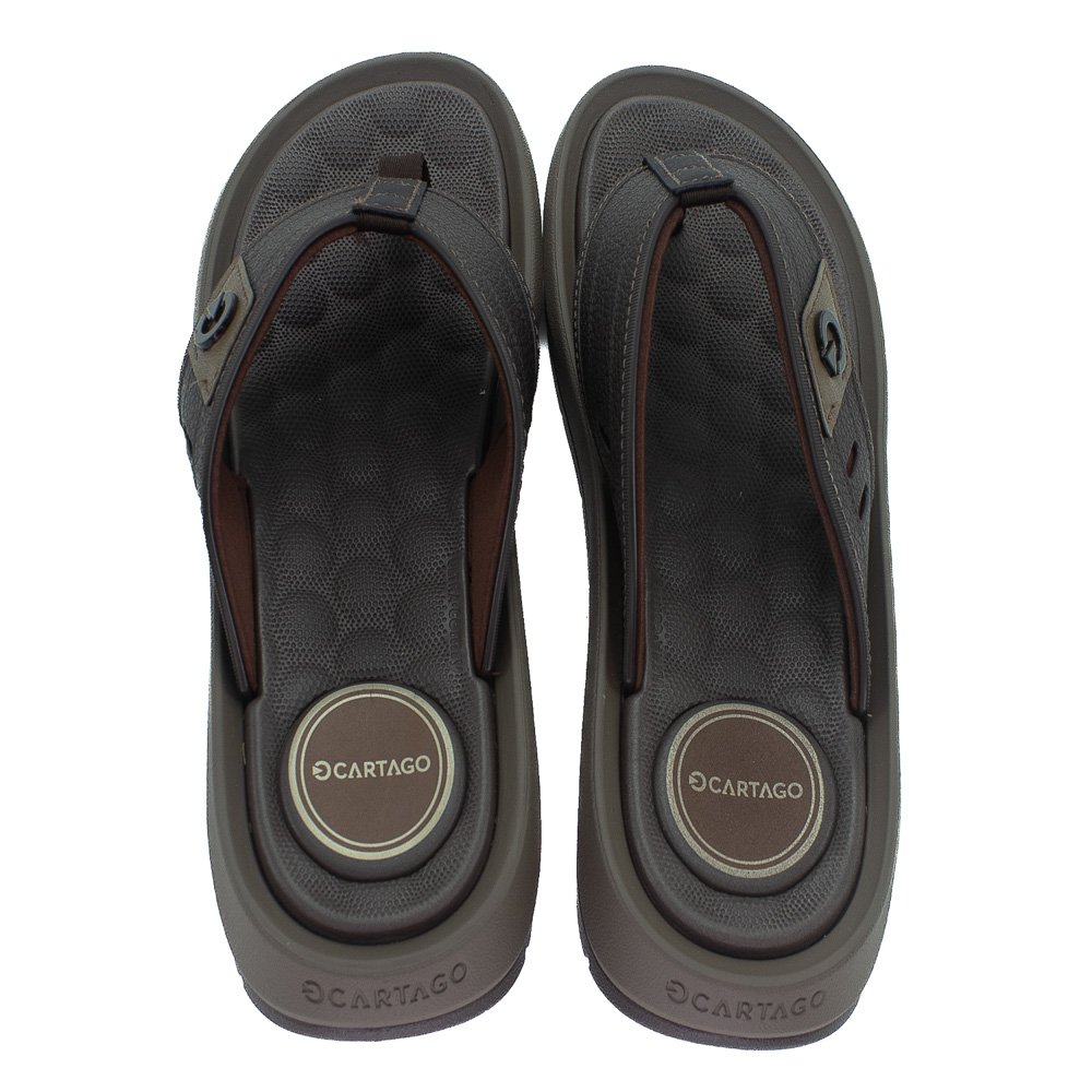 Chinelo Masculino Cartago Santorini - Marrom Marrom 3