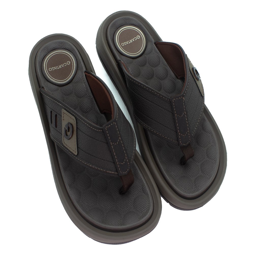 Chinelo Masculino Cartago Santorini - Marrom