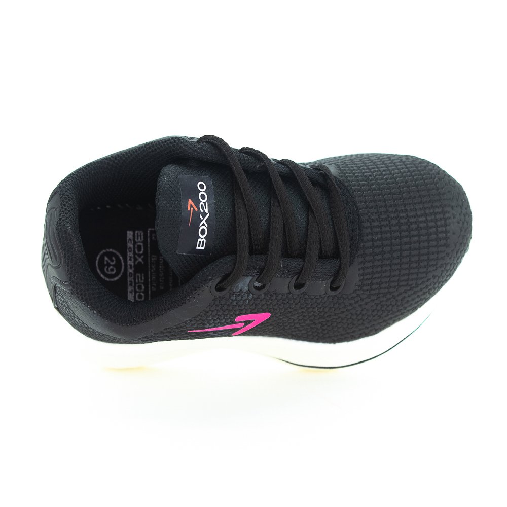 Tênis Infantil Menina Box 200 Bk2010 - Preto Preto 5