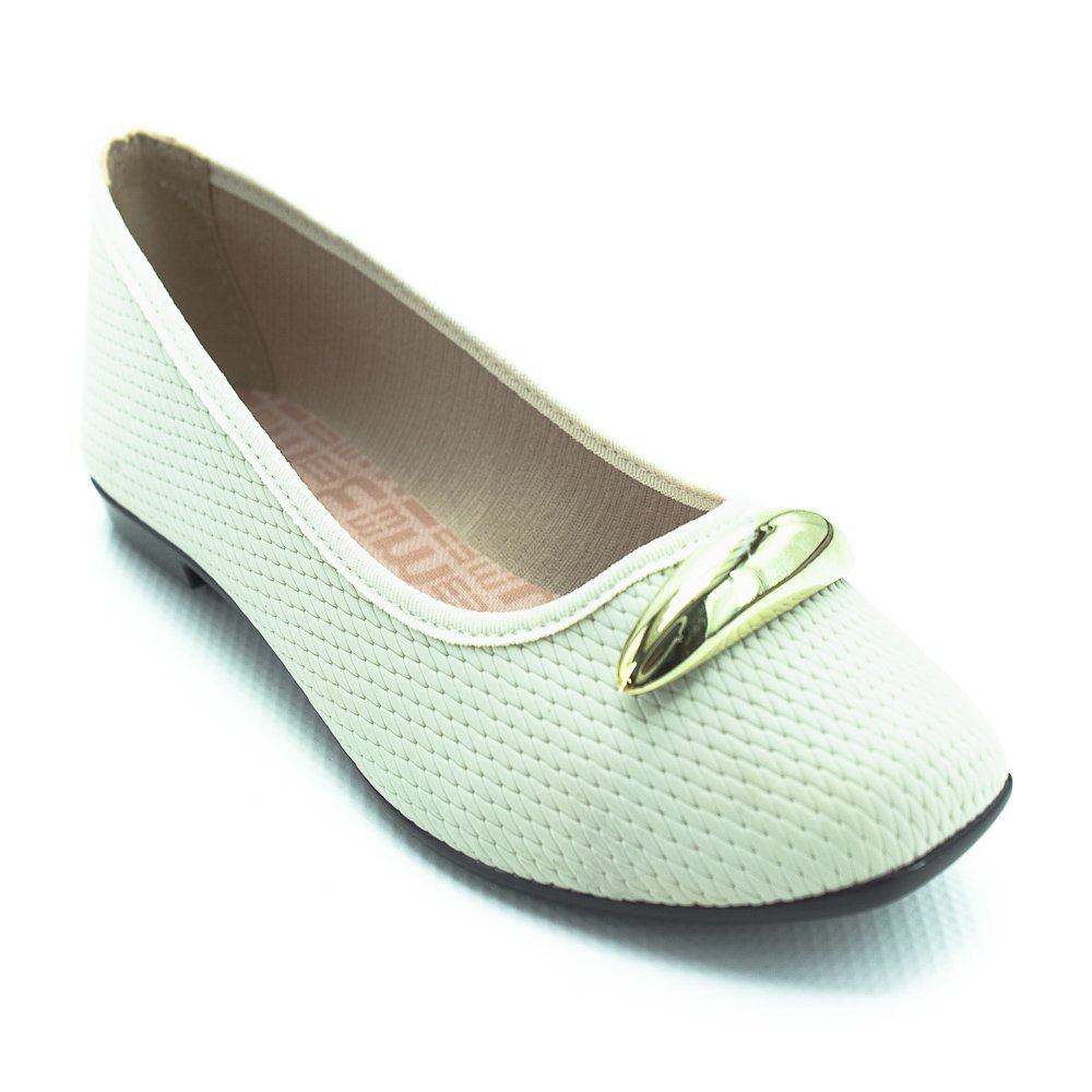 Sapatilha Feminina Moleca 5729.131 - Branco Branco 2