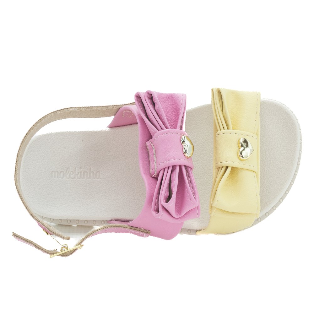 Sandália Infantil Menina Molekinha 2341.128 - Rosa Rosa 5