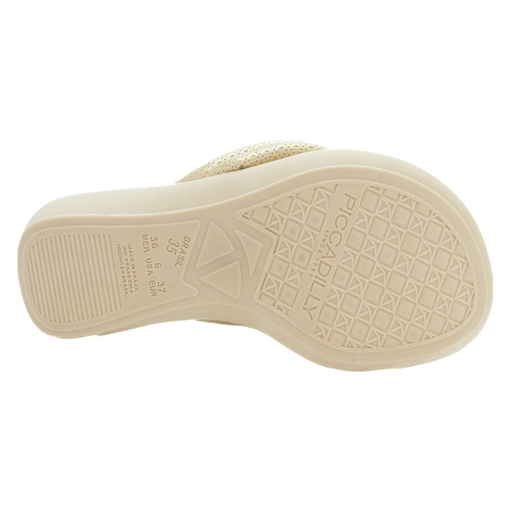 Chinelo Feminino Piccadilly 500401-19 - Dourado Dourado 4