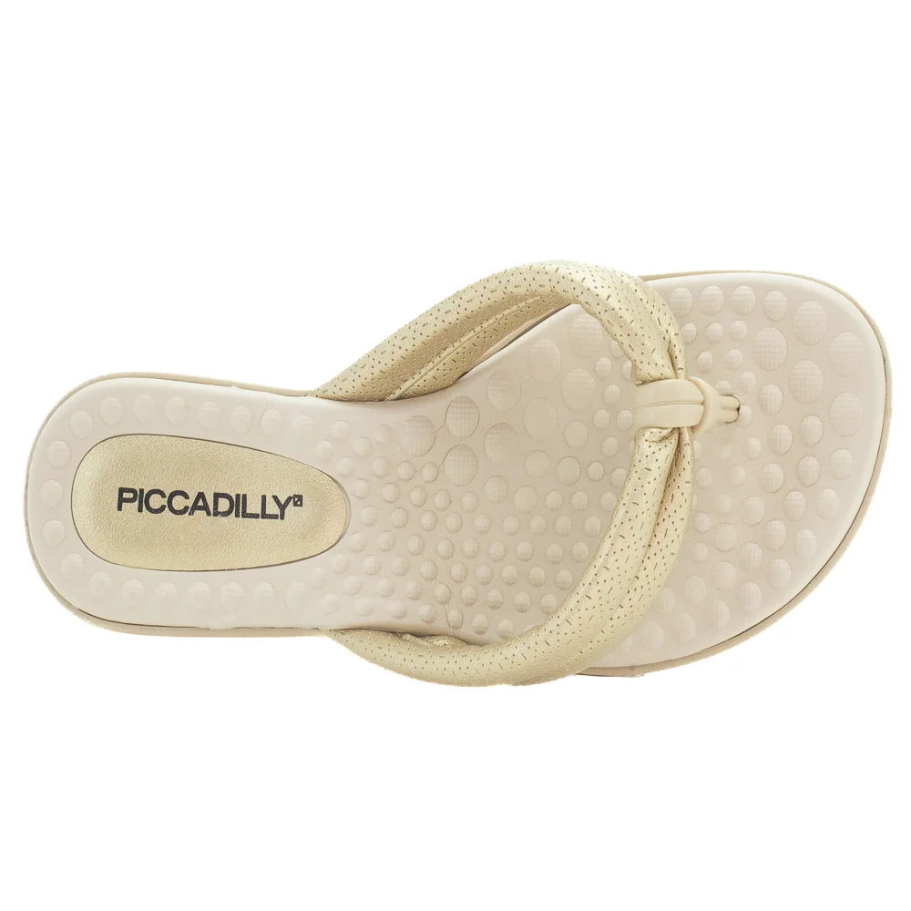 Chinelo Feminino Piccadilly 500401-19 - Dourado Dourado 5