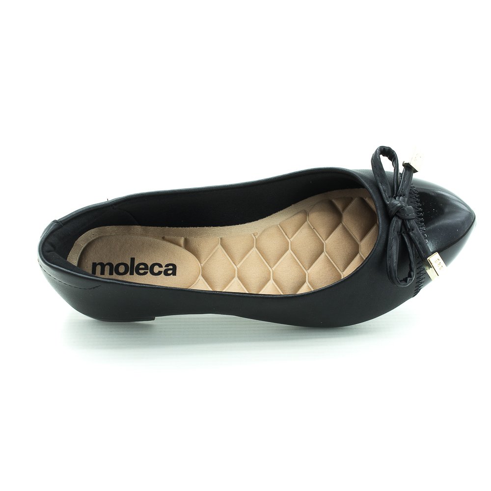 Sapatilha Feminina Moleca 5635.870 - Preto Preto 5