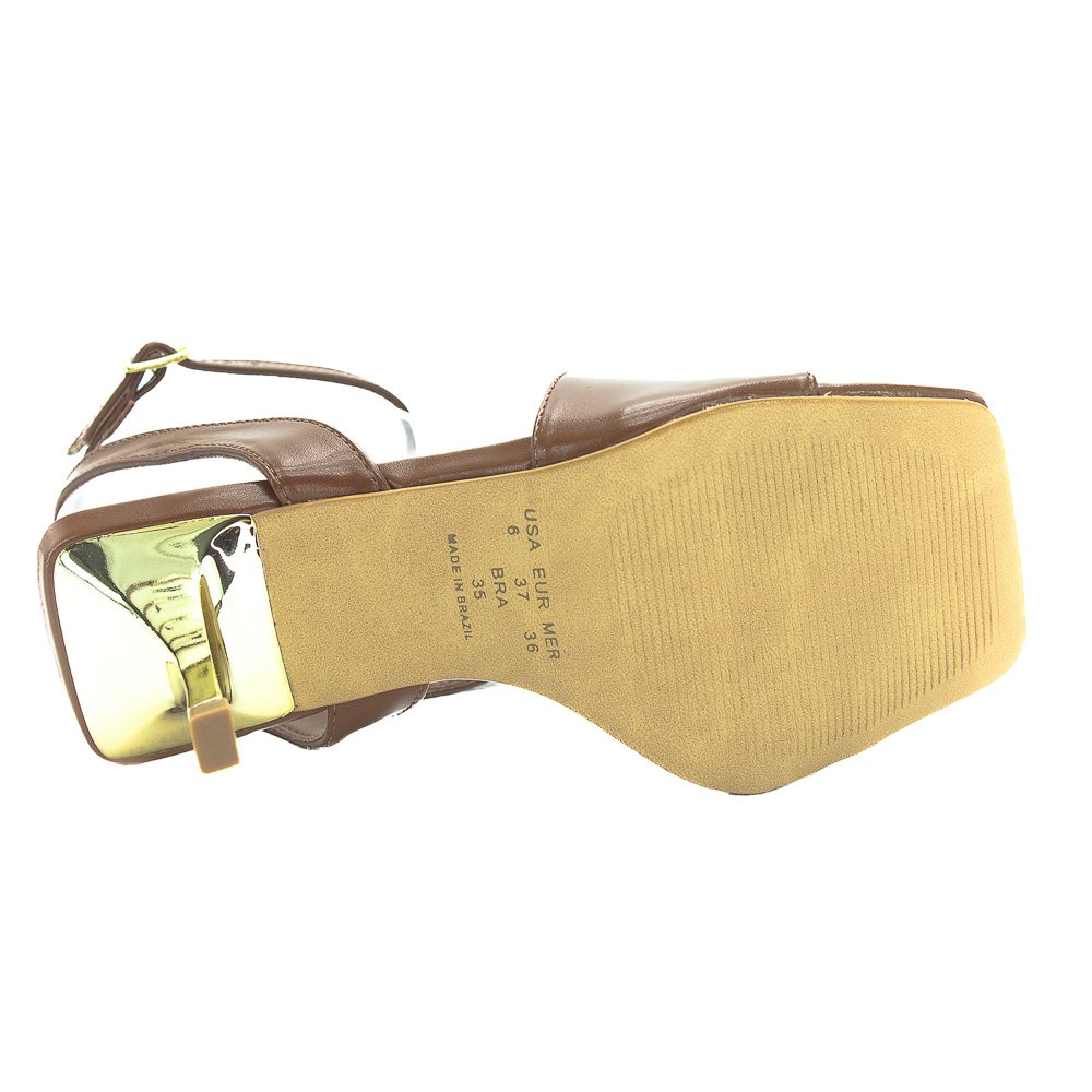 Sandália Feminina Ramony 896941 - Marrom Marrom 4