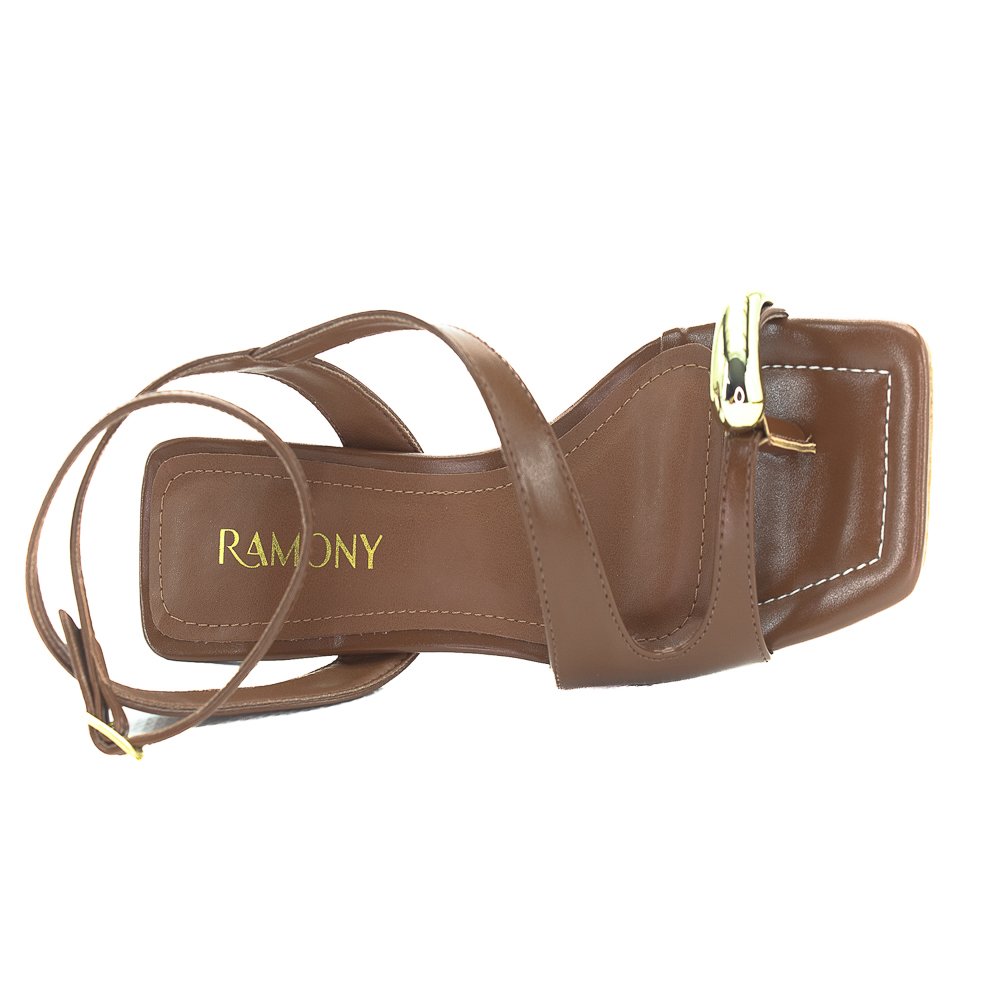 Sandália Feminina Ramony 896941 - Marrom Marrom 5