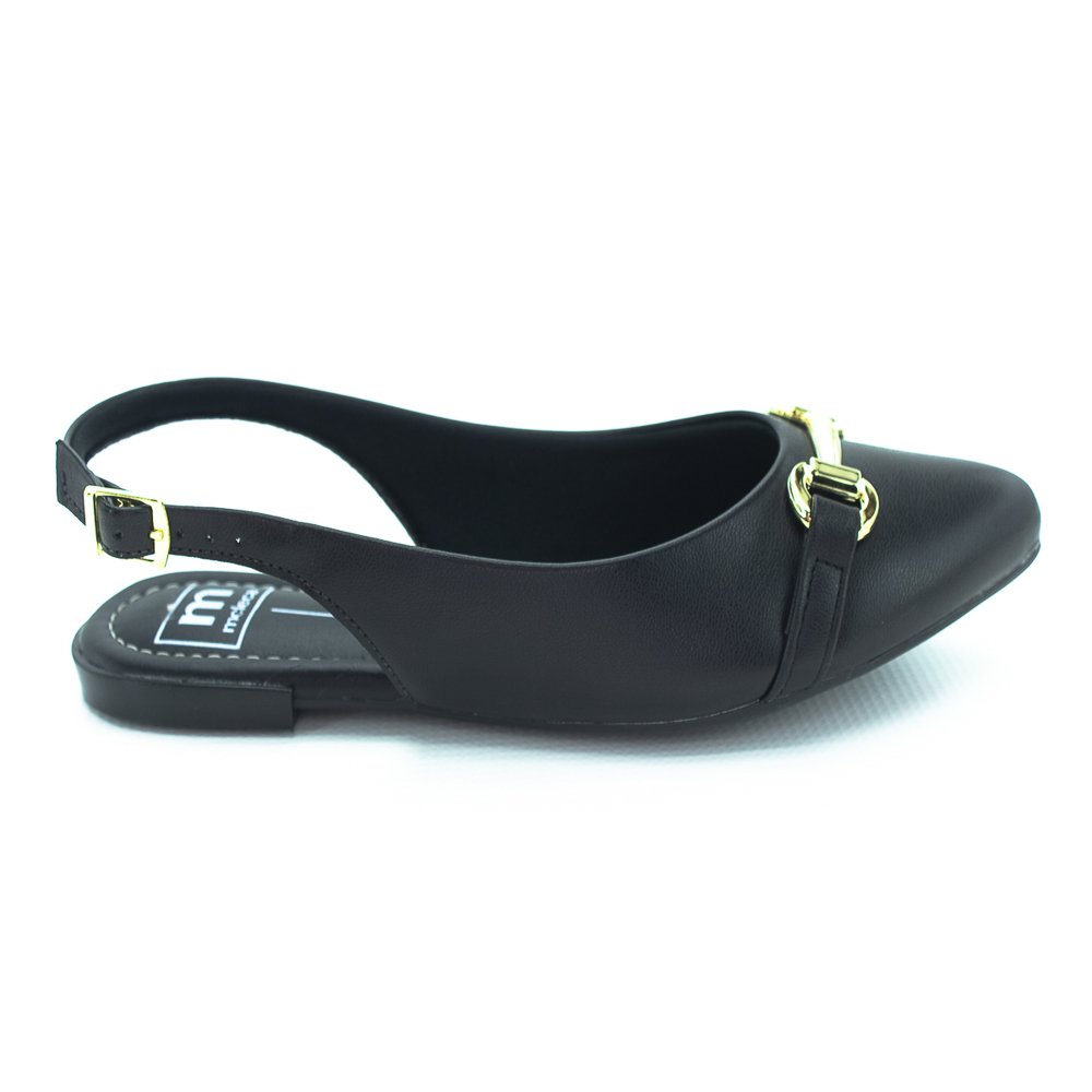Sapatilha Feminina Moleca Slingback 5444.333 - Preto