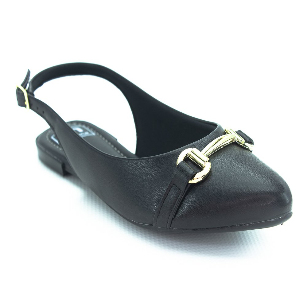 Sapatilha Feminina Moleca Slingback 5444.333 - Preto Preto 2