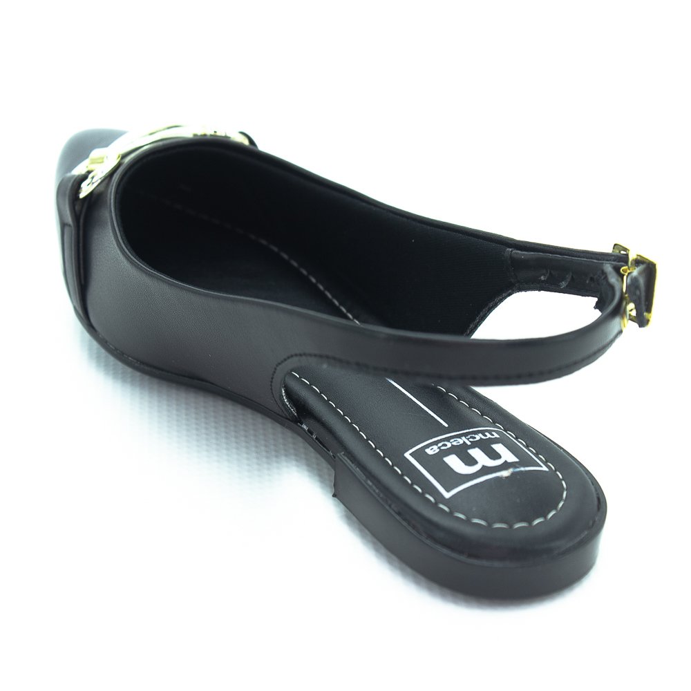Sapatilha Feminina Moleca Slingback 5444.333 - Preto Preto 3