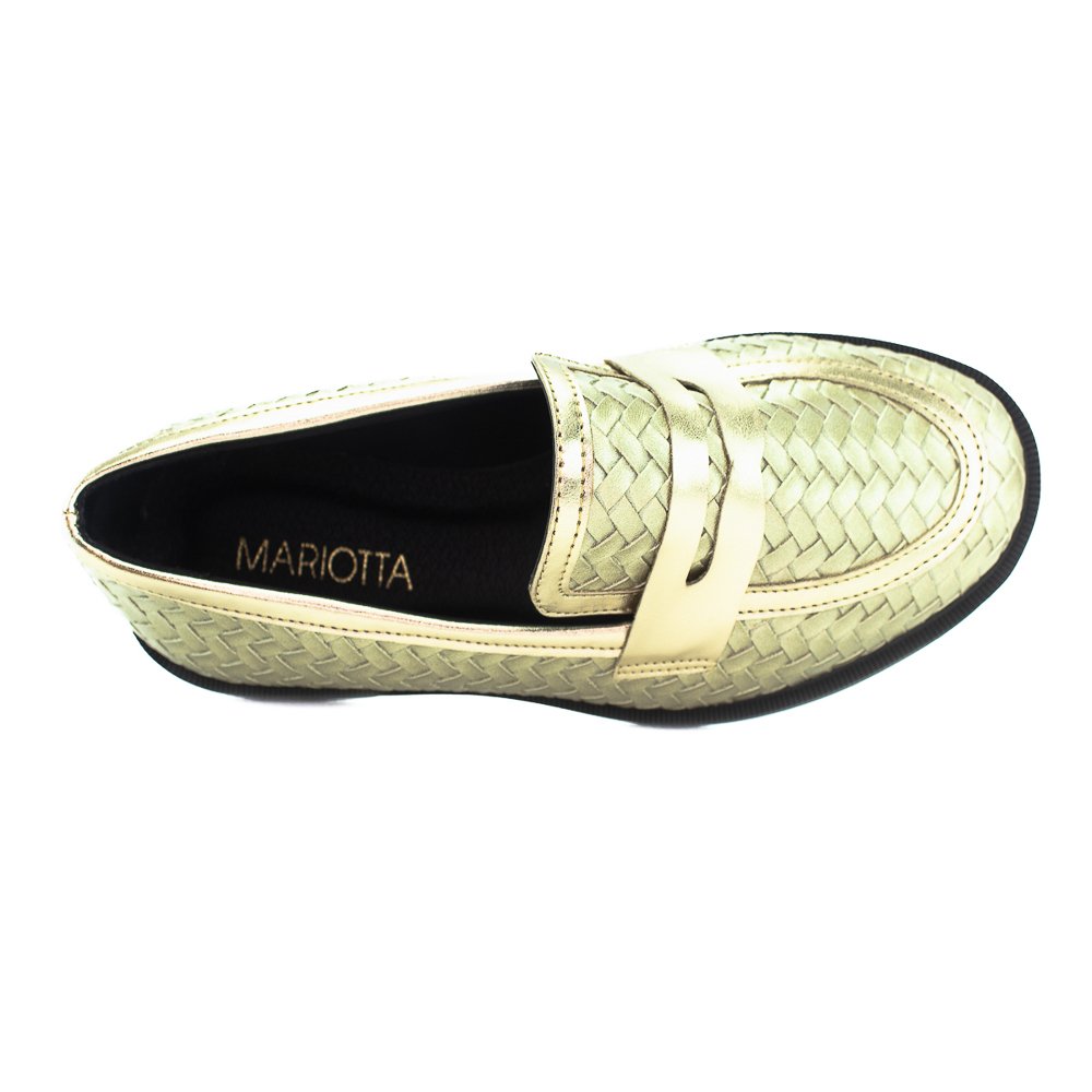 Mocassim Feminino Mariotta 20485-19 - Dourado Dourado 5
