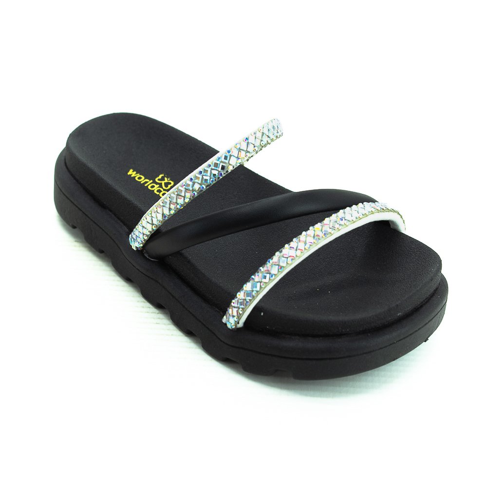 Papete Infantil Menina Worldcolors 167.044 - Preto Preto 2