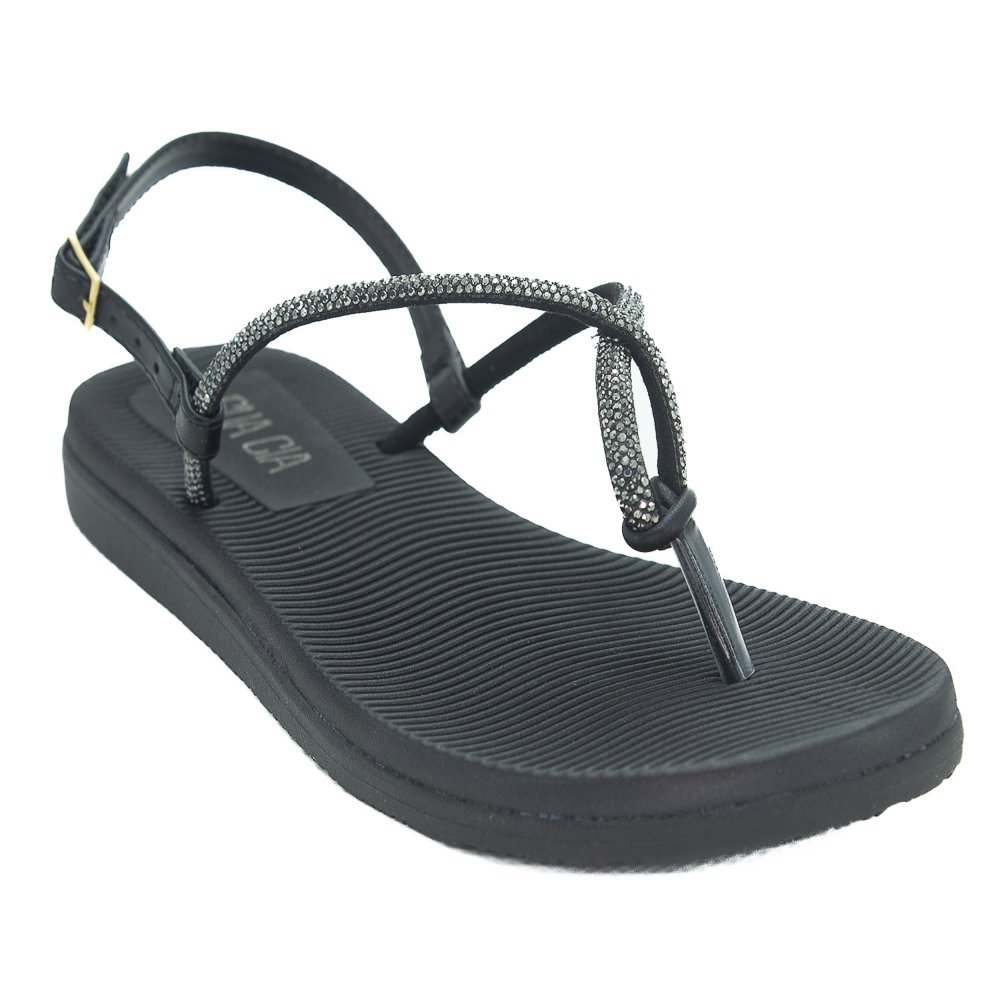 Sandália Feminina Sua Cia 8346.16167 - Preto Preto 2