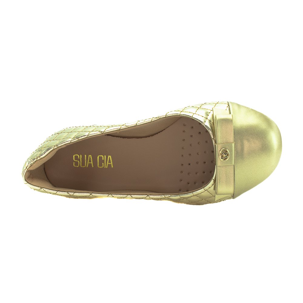 Sapatilha Feminia Sua Cia 8303.15942 - Dourado Dourado 5