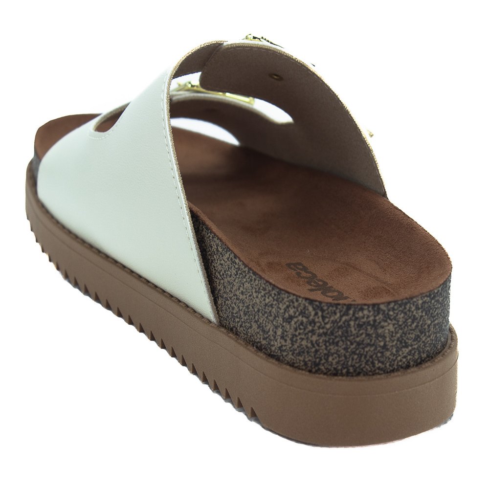 Papete Feminina Moleca 5500.105 - Branco Branco 3