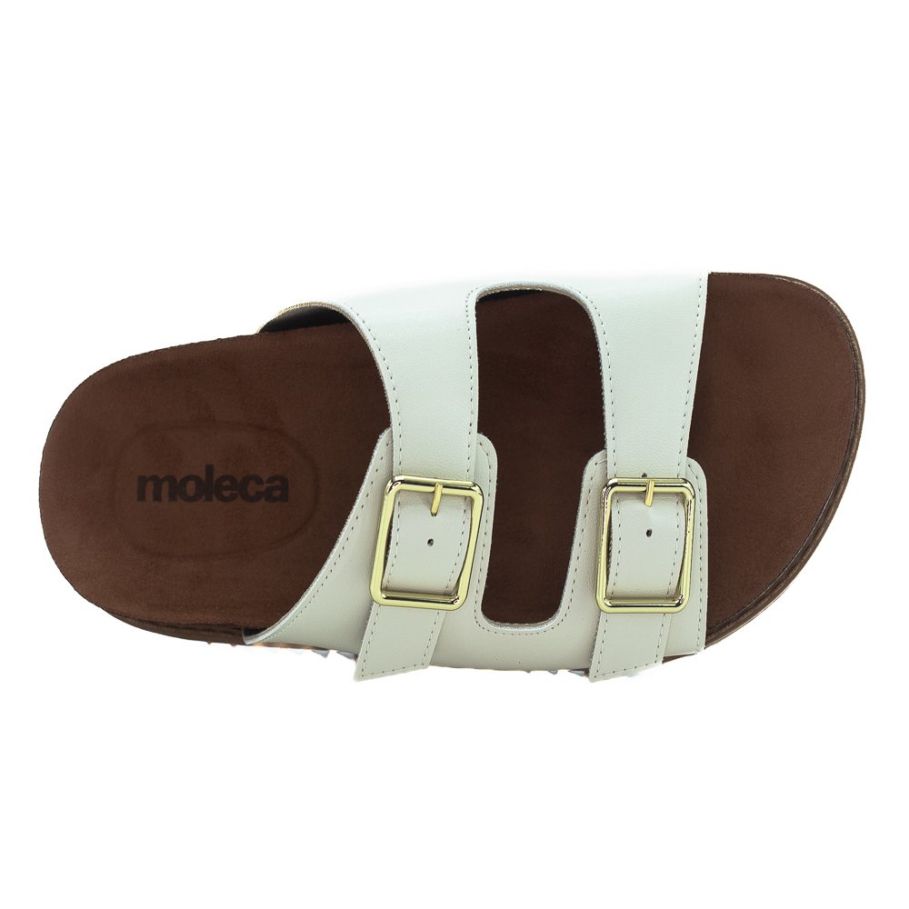 Papete Feminina Moleca 5500.105 - Branco Branco 5