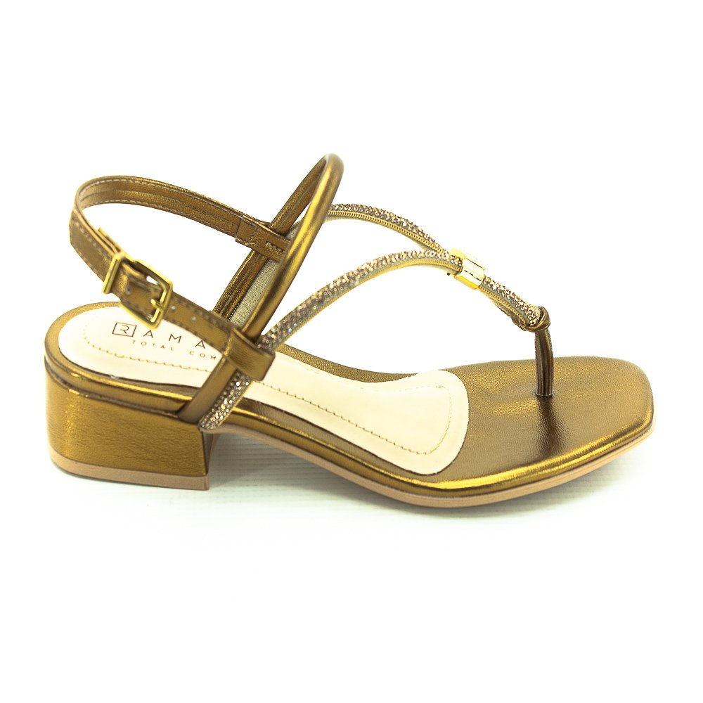 Sandália Feminina Ramarim 24-48206 - Bronze