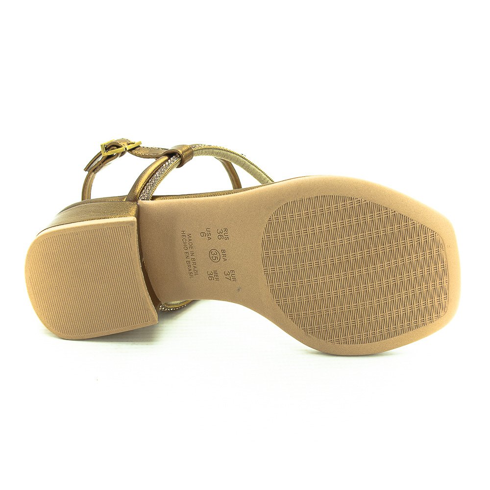 Sandália Feminina Ramarim 24-48206 - Bronze Marrom 4