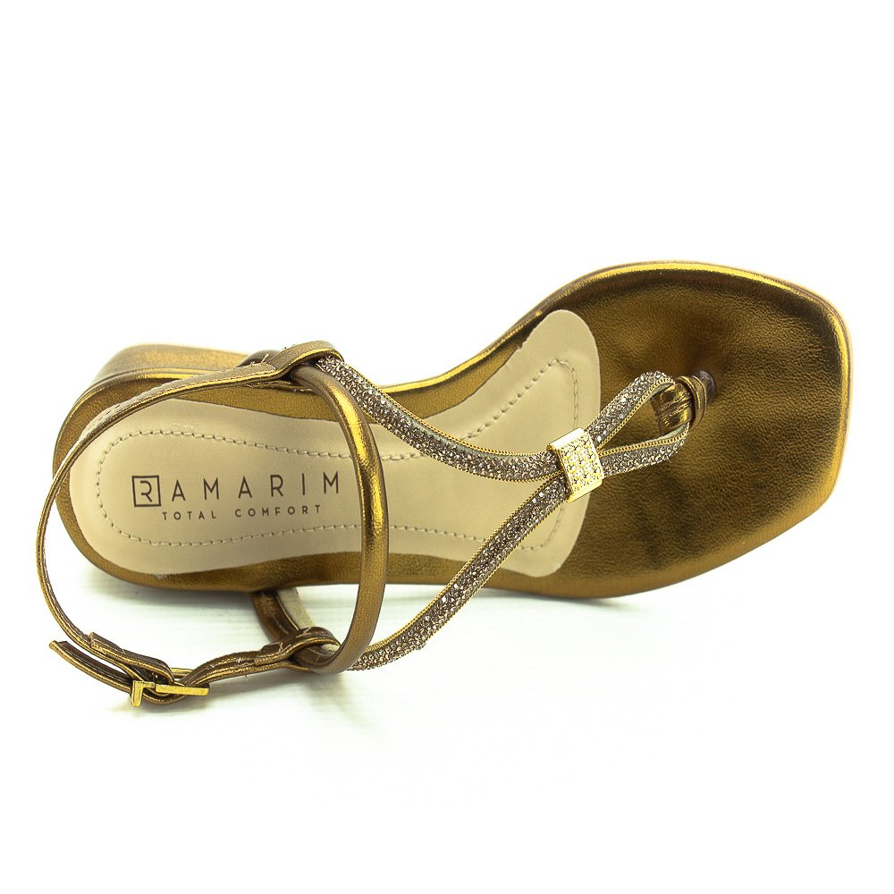 Sandália Feminina Ramarim 24-48206 - Bronze Marrom 5