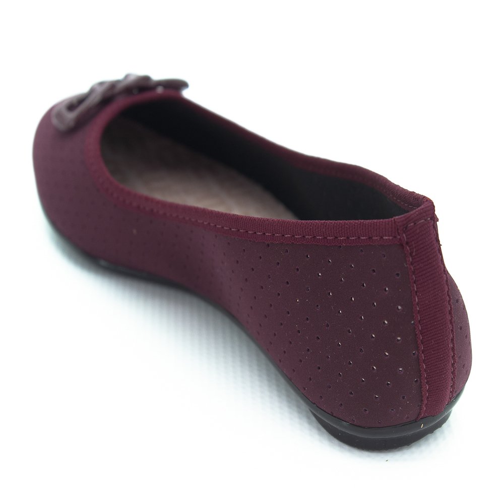 Sapatilha Feminina Moleca 5726.114 - Vinho Vermelho 3