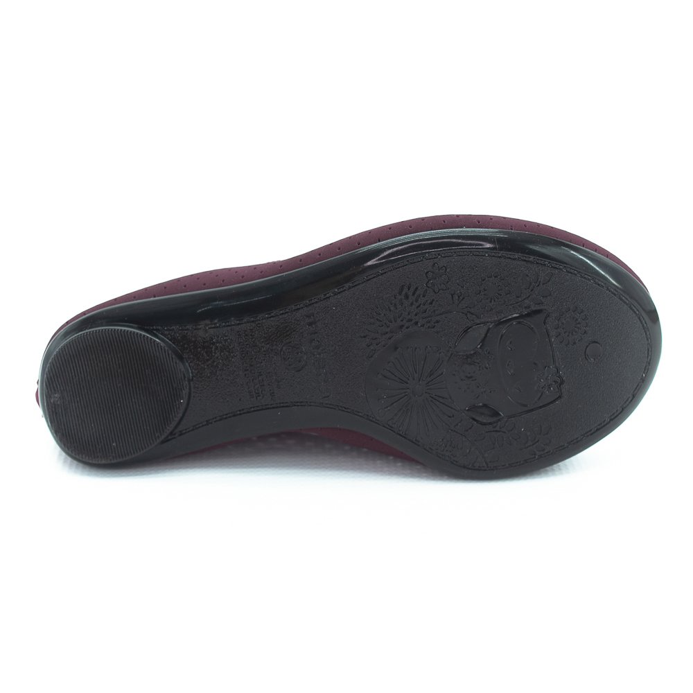 Sapatilha Feminina Moleca 5726.114 - Vinho Vermelho 4