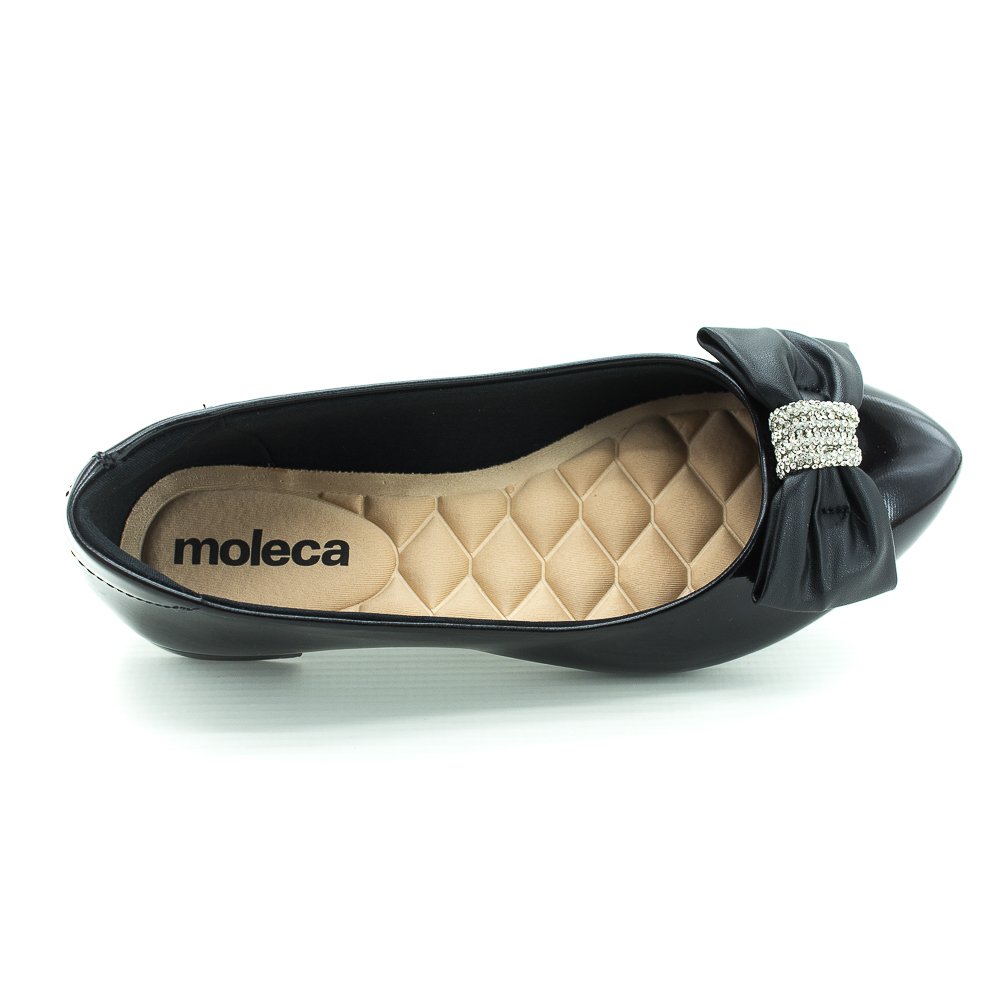 Sapatilha Feminina Moleca 5635.869 - Preto Preto 5