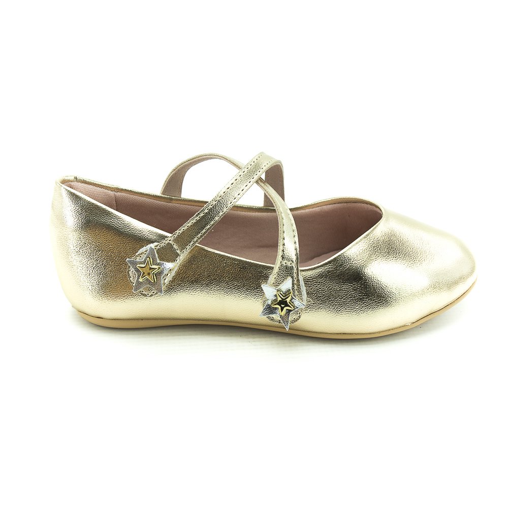 Sapatilha Infantil Menina Mini Sua Cia 9112.51813 - Dourado