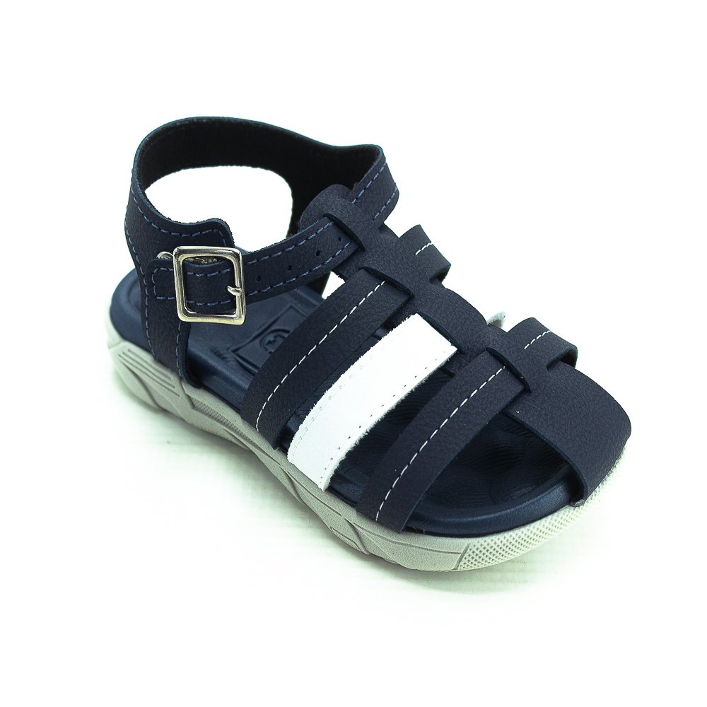 Sandália Infantil Menino Molekinho 2135.121 - Marinho Azul 2