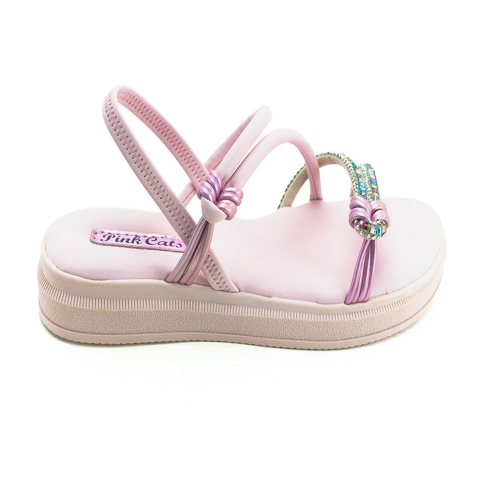 Sandália Infantil Menina Pink Cats V4921 - Rosa