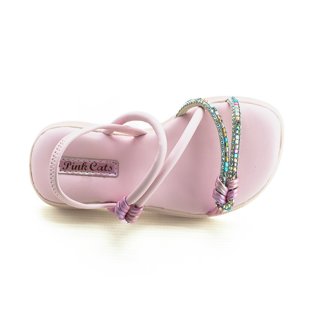 Sandália Infantil Menina Pink Cats V4921 - Rosa Rosa 5