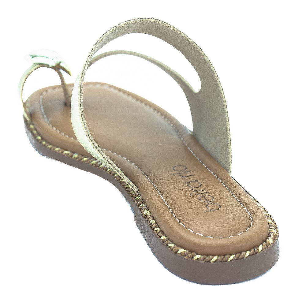 Rasteira Feminina Beira Rio 8506.209 - Dourado Dourado 3