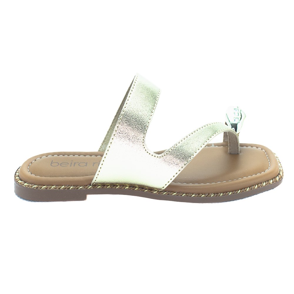 Rasteira Feminina Beira Rio 8506.209 - Dourado