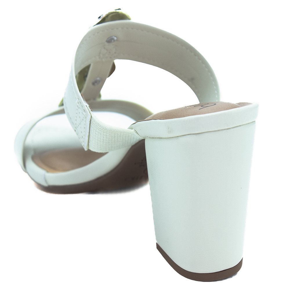 Tamanco Feminina Beira Rio 8280.691 - Branco Off Branco 3