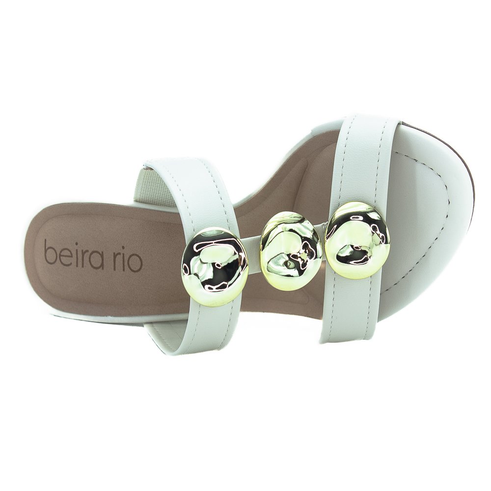 Tamanco Feminina Beira Rio 8280.691 - Branco Off Branco 5