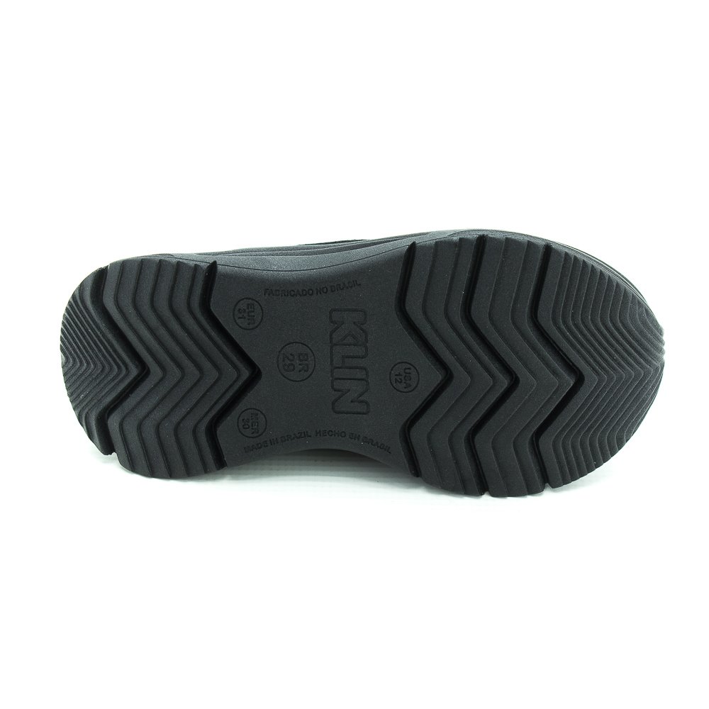 Tênis Infantil Menino Klin New Sport Kids - Preto E Verde Preto 4