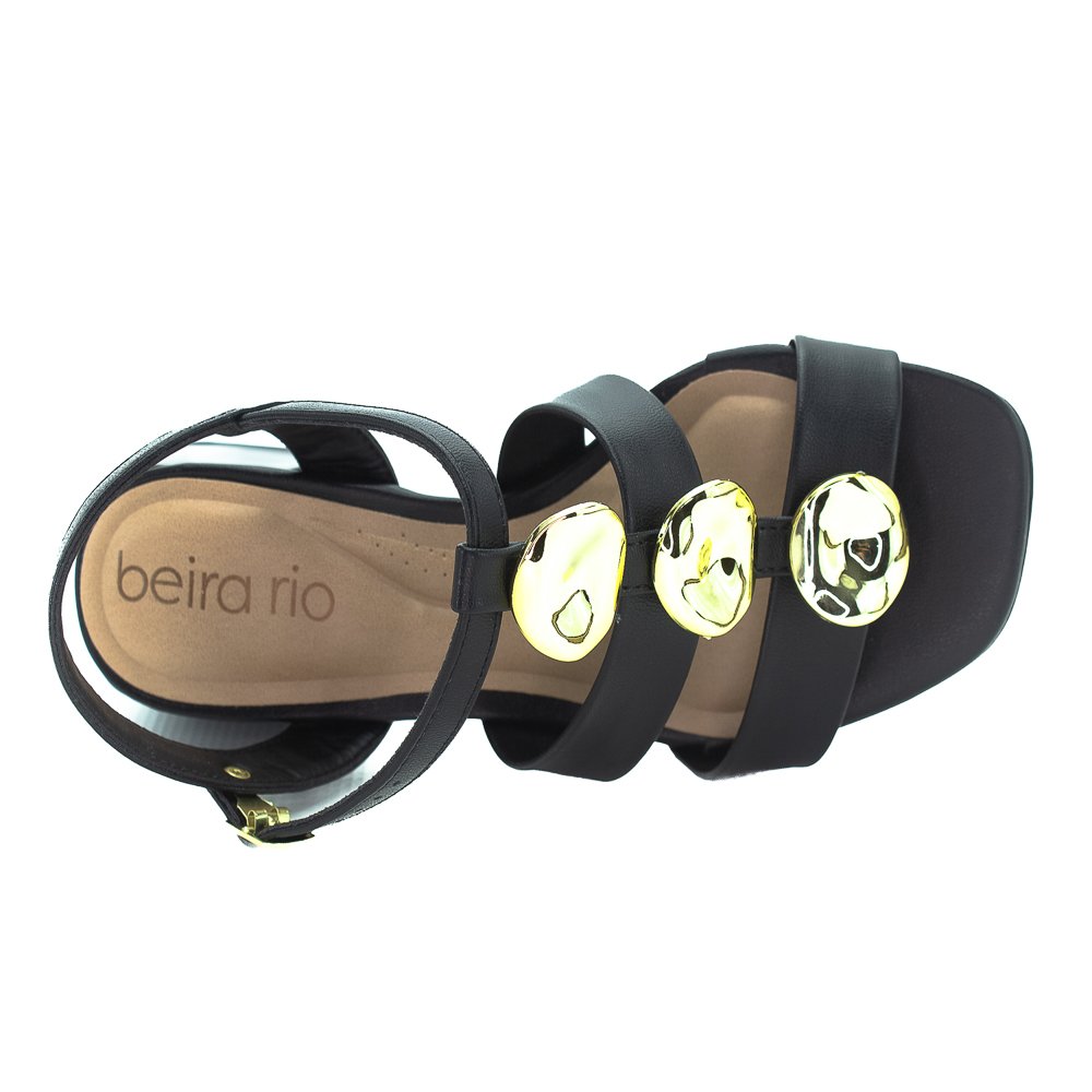 Sandália Feminina Beira Rio 8423.237 - Preto Preto 5