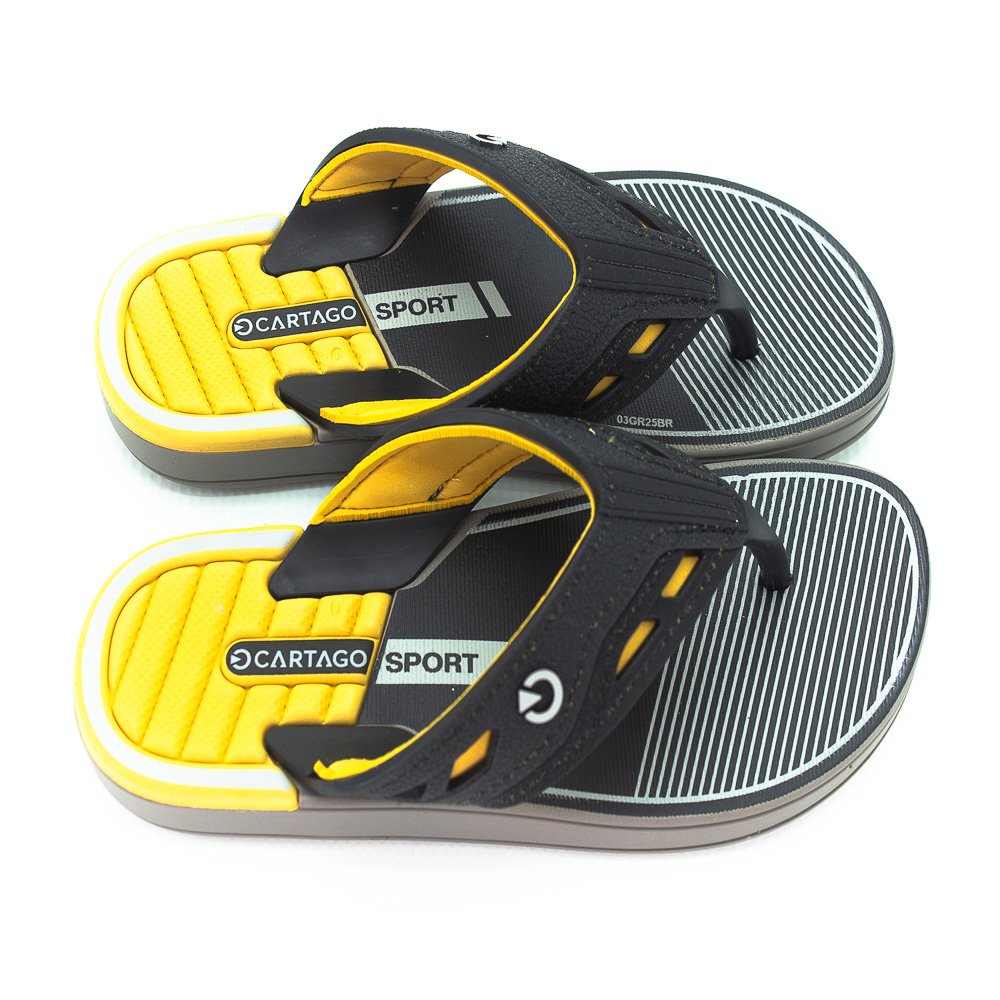 Chinelo Infantil Menino Cartago Dallas - Preto Cinza 2