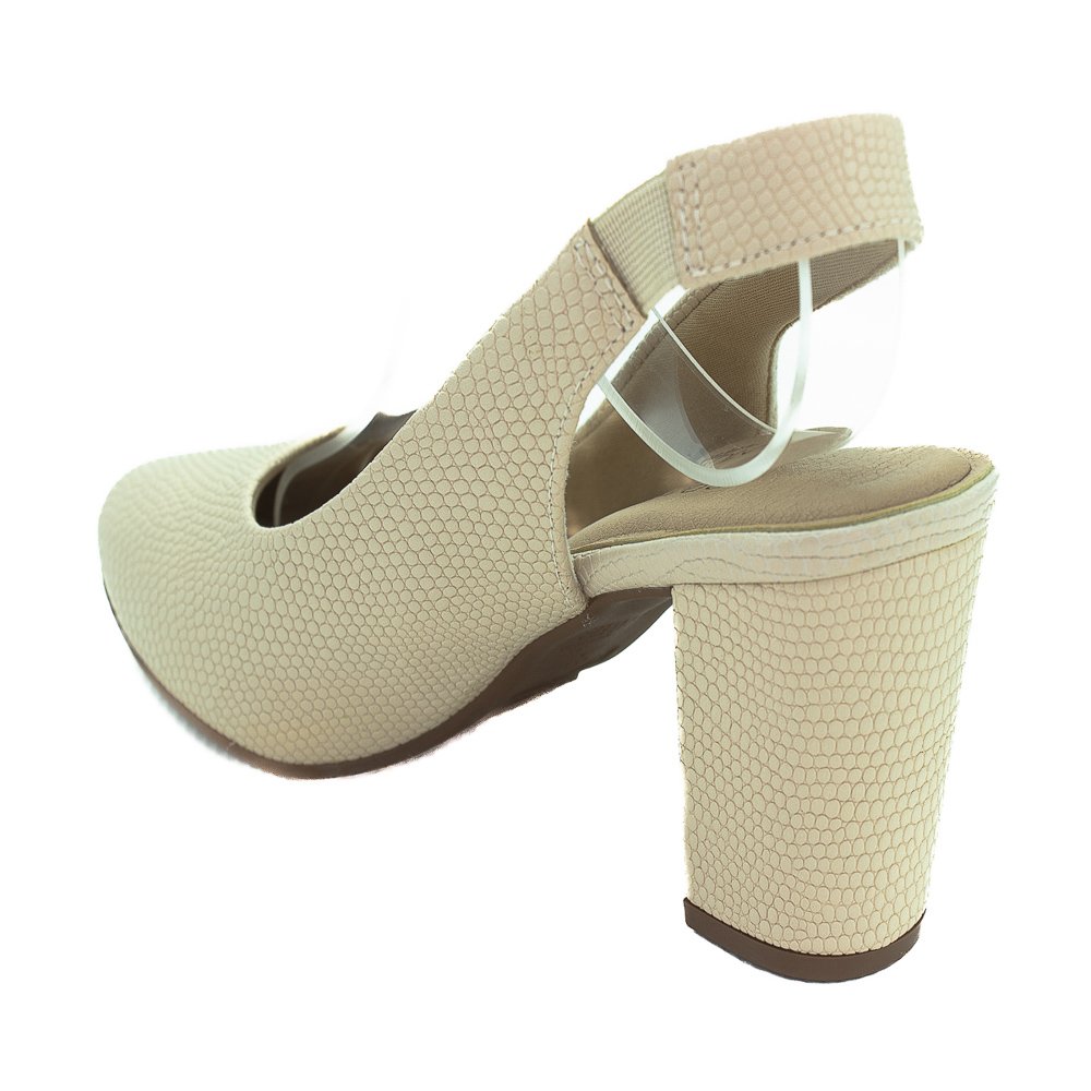 Sapato Feminino Modare Slingback 7377.120 - Off White Branco 3