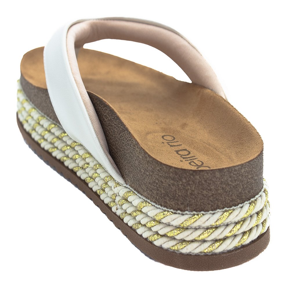 Chinelo Feminino Beira Rio 8546.200 - Branco Off Branco 3
