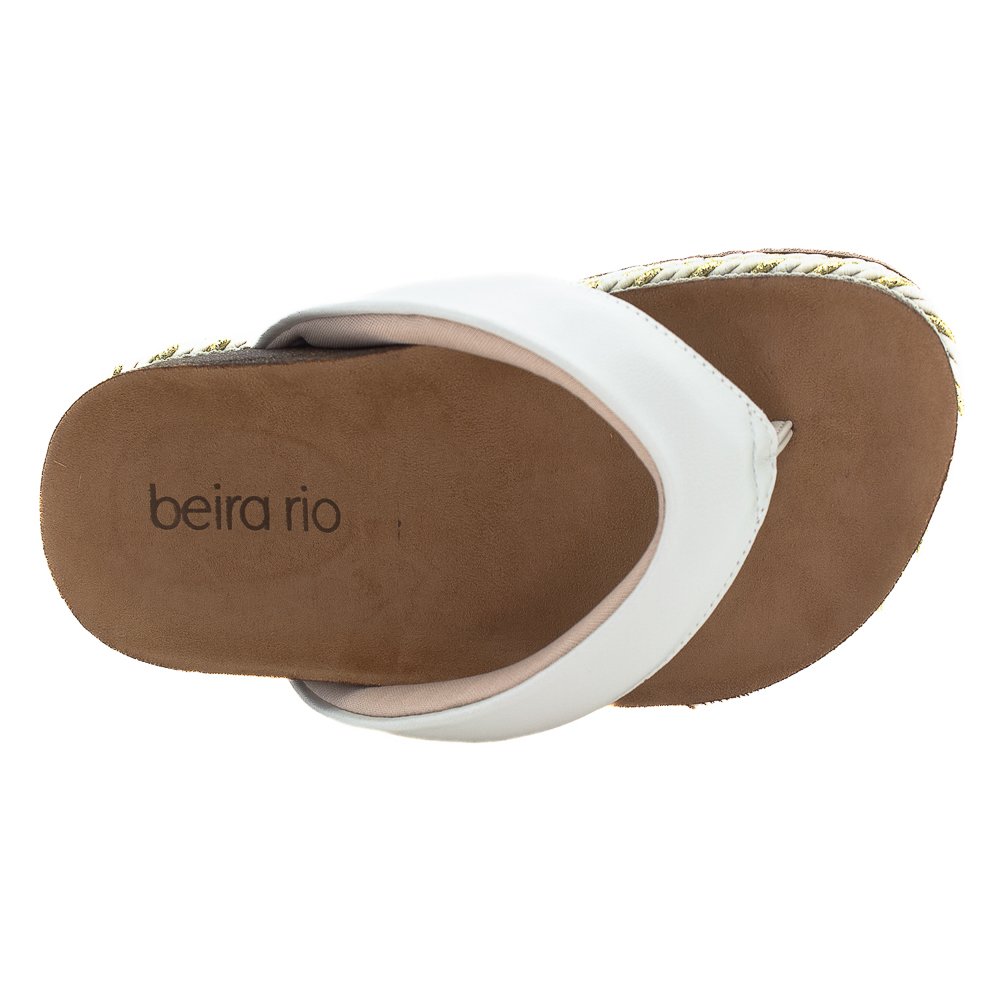 Chinelo Feminino Beira Rio 8546.200 - Branco Off Branco 5