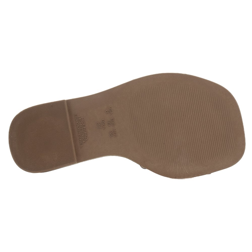 Rasteira Feminina Raquel Dias 951998 - Off White Branco 4