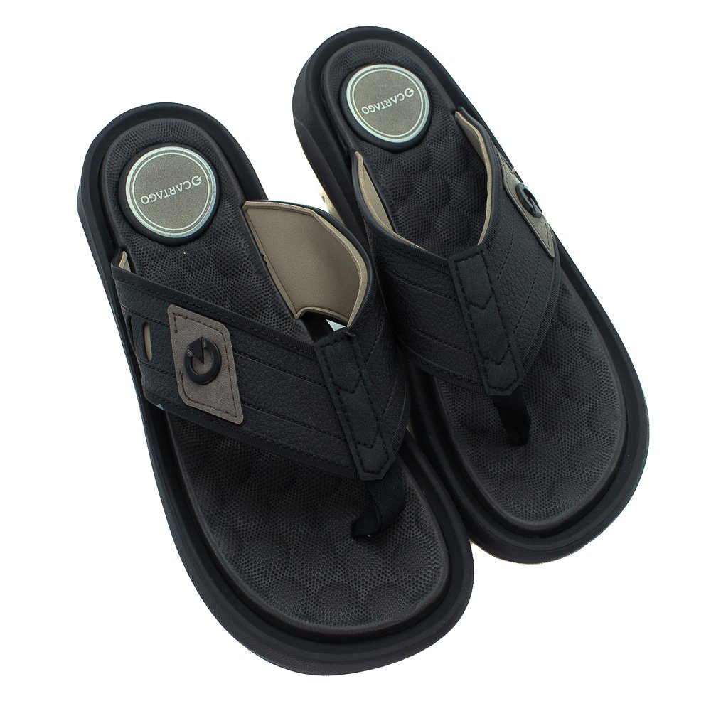 Chinelo Masculino Cartago Santorini - Preto
