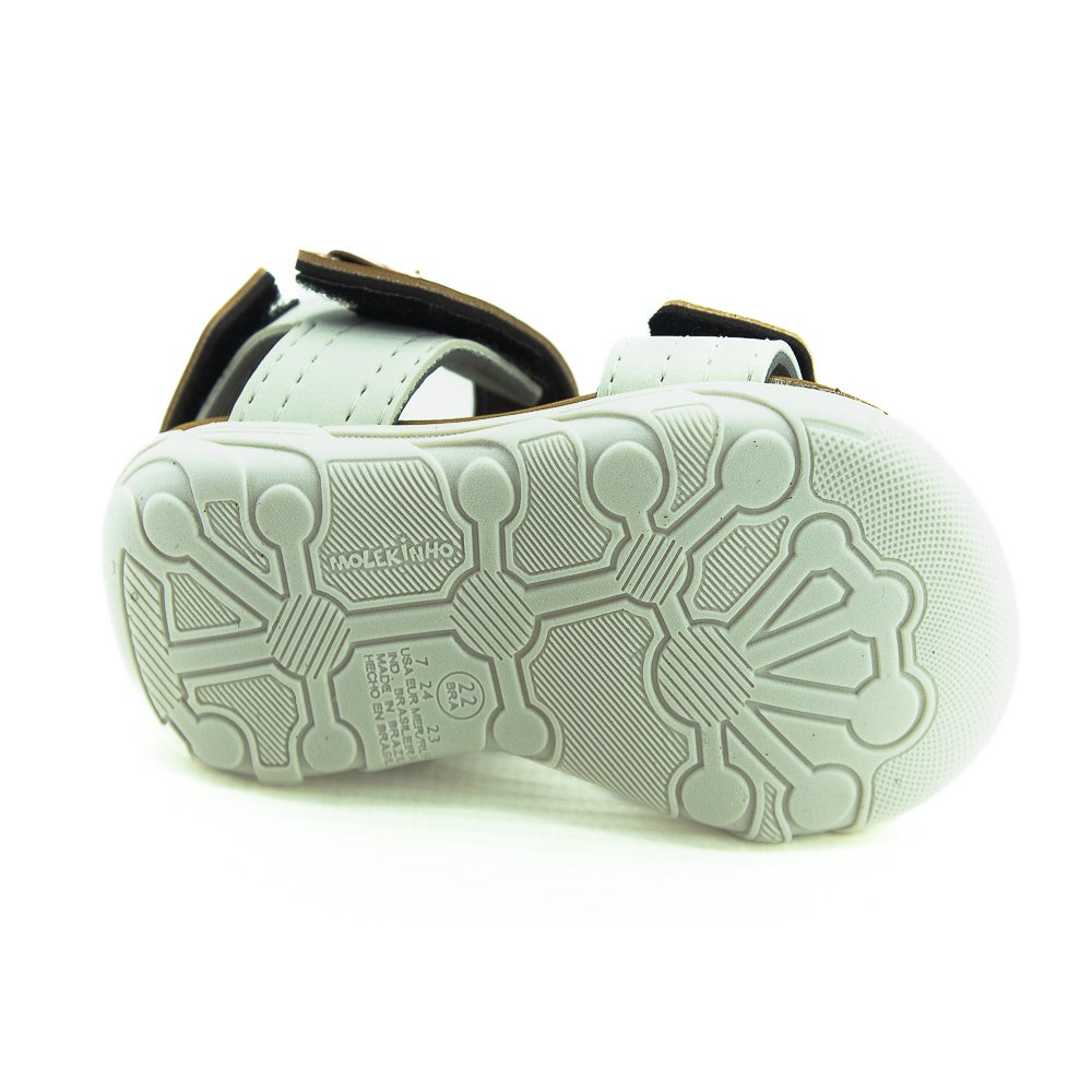 Sandália Infantil Menino Molekinho 2135.153 - Marrom Bege 4