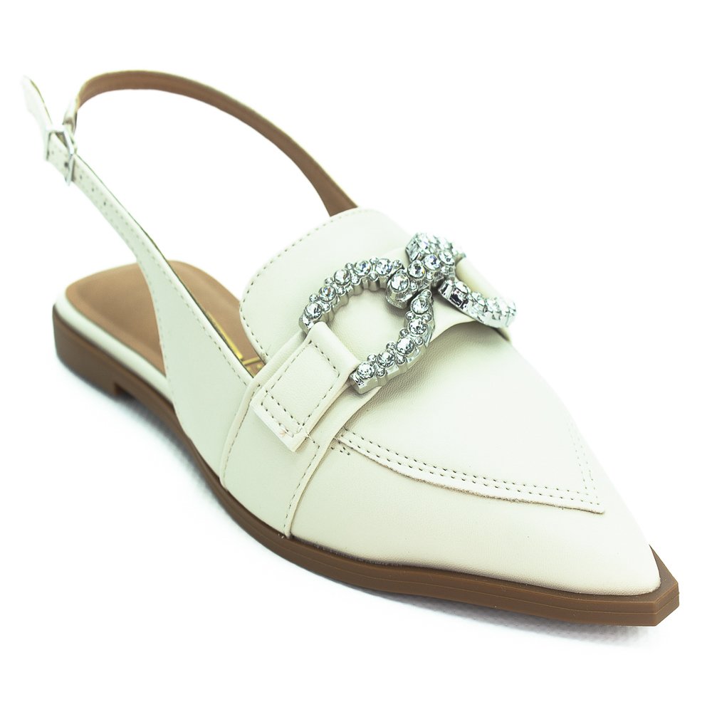 Sapatilha Feminina Vizzano Slingback 1449.103 - Branco Branco 2