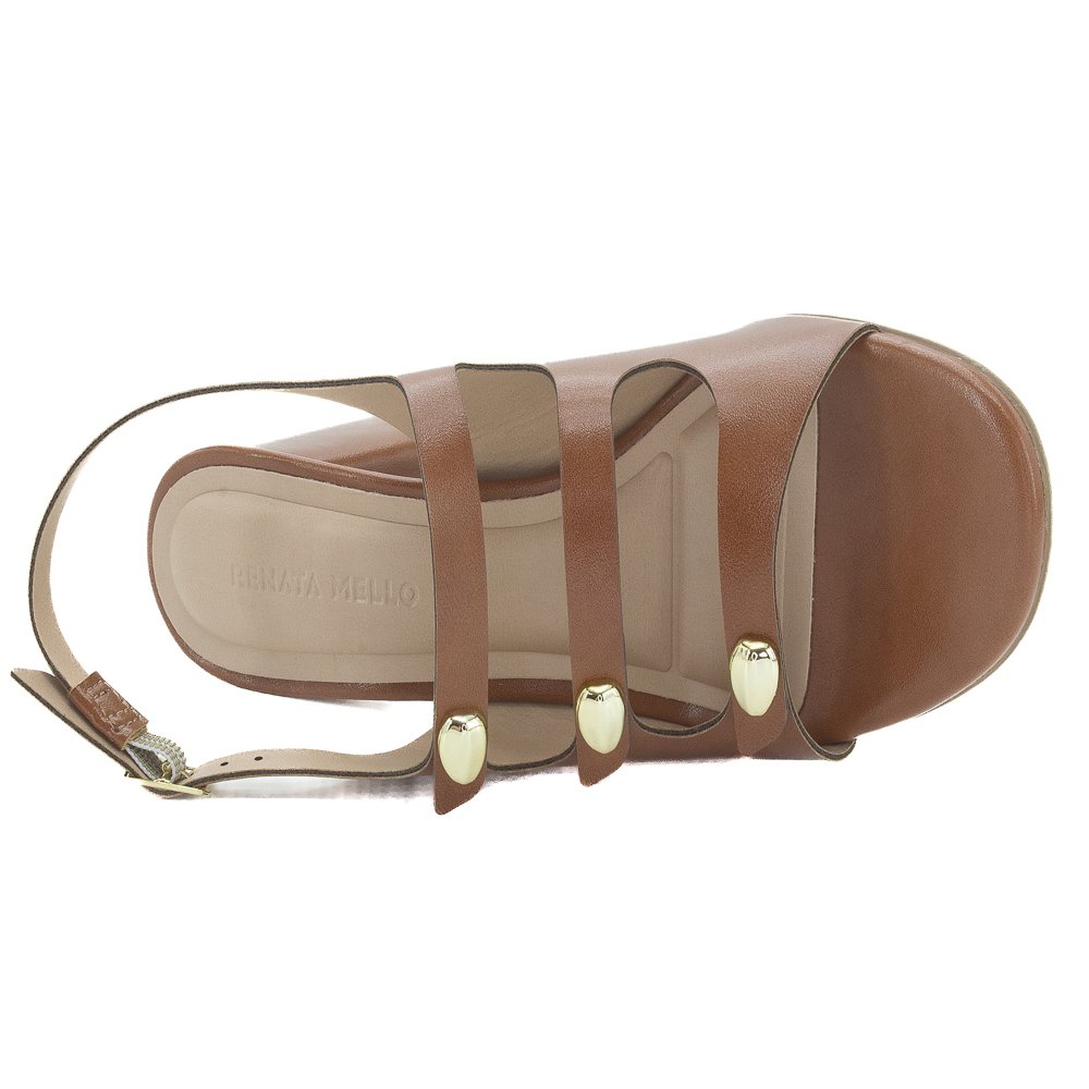 Sandália Feminina Renata Mello 8448.90993 - Marrom Marrom 5