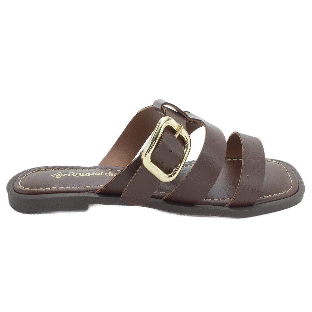Rasteira Feminina Raquel Dias 951945 - Marrom