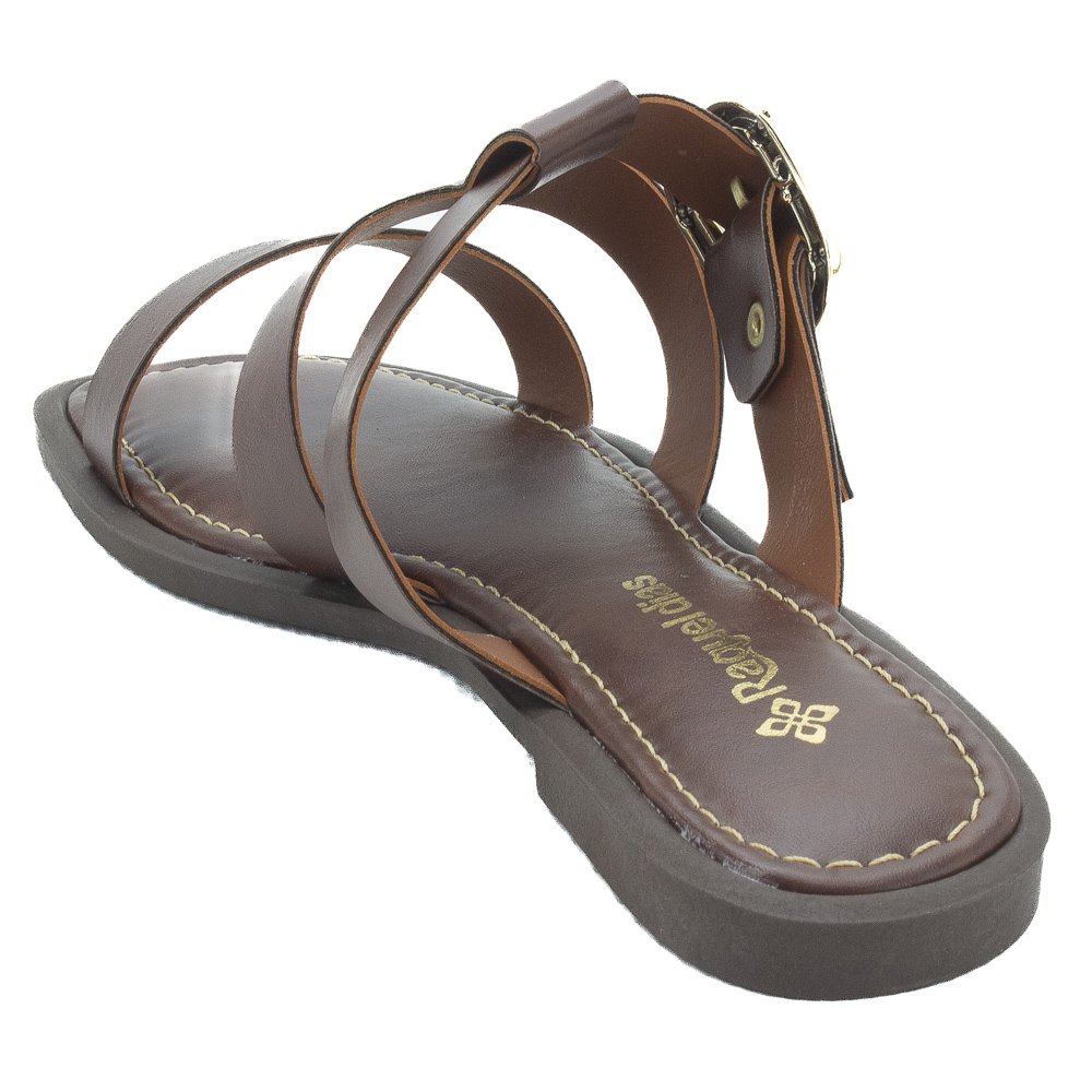 Rasteira Feminina Raquel Dias 951945 - Marrom Marrom 3