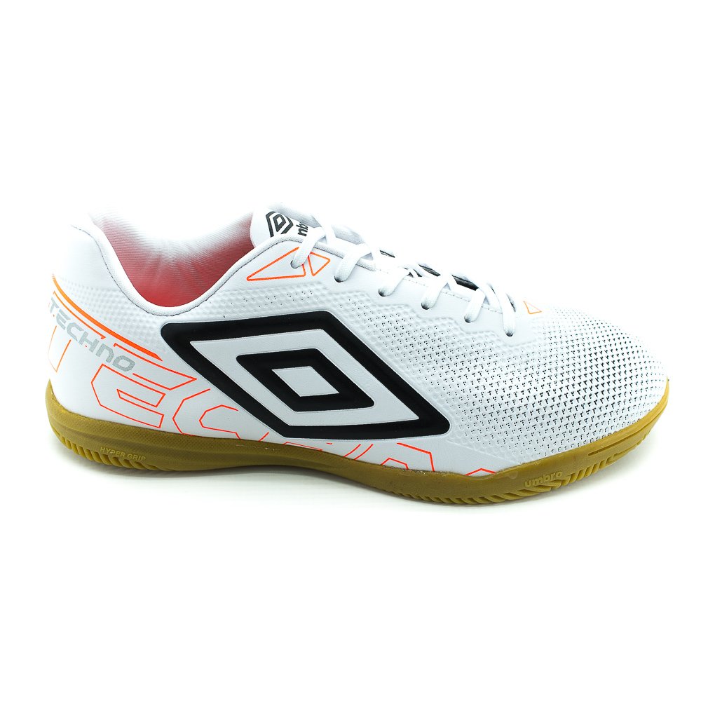 Chuteira Indoor Masculino Umbro Techno - Branco E Preto