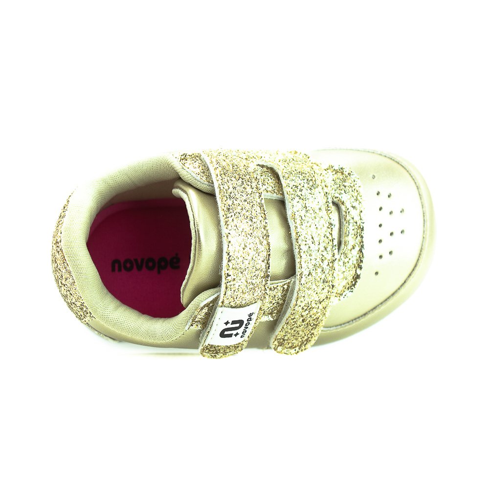Tênis Infantil Menina Novopé 98001012 - Dourado Dourado 5