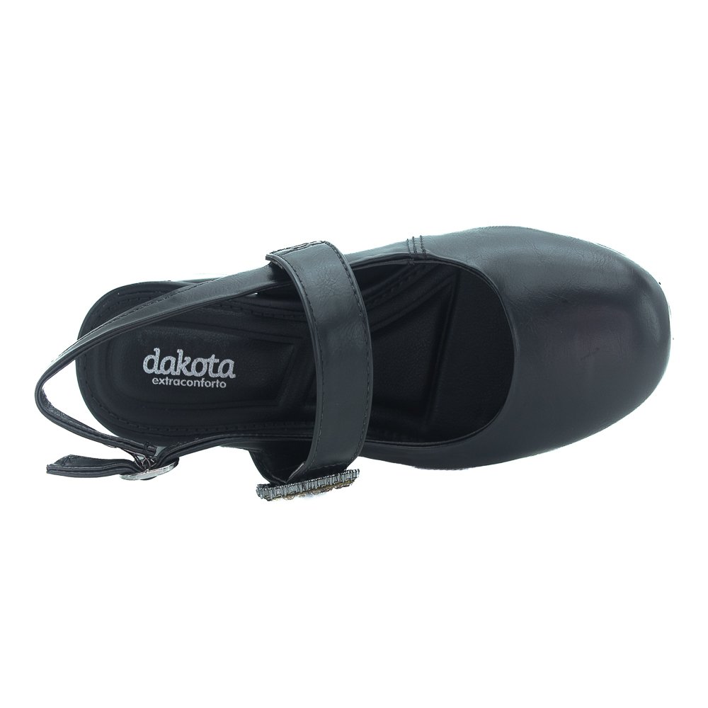 Sapato Feminino Dakota D0283-0005 - Preto Preto 5